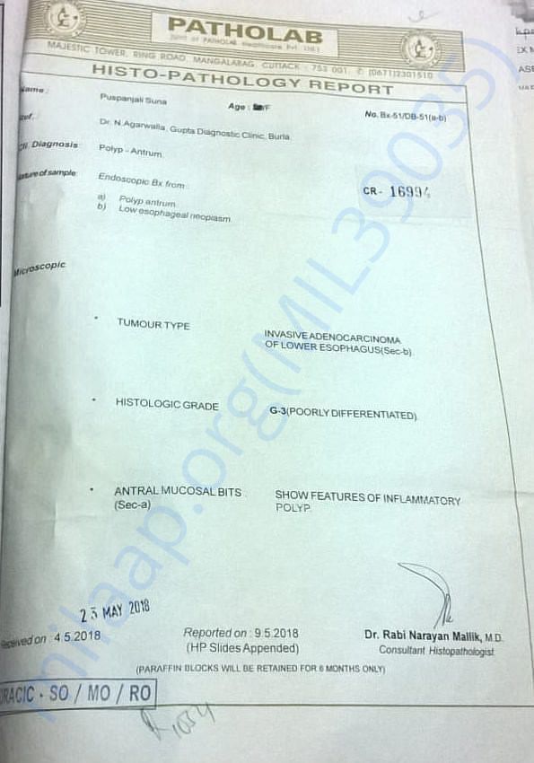 Pathology Report