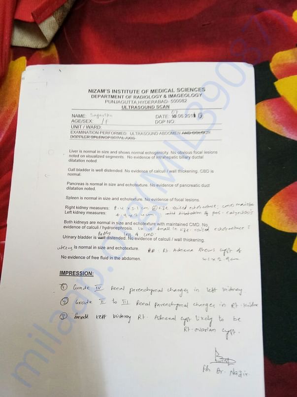 Medical report