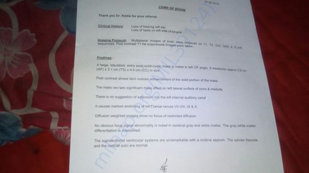 MRI report
