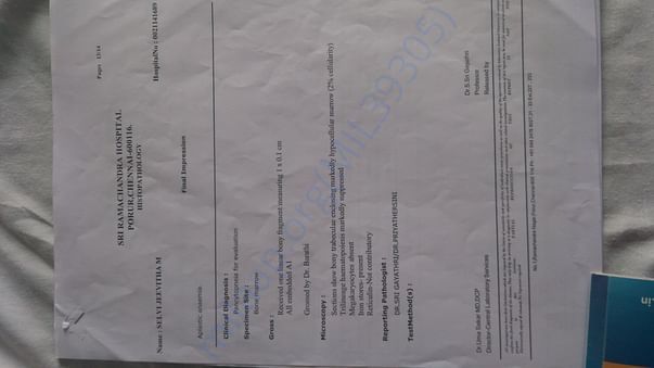 Medical test report1