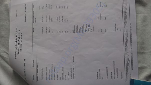 Medical test report5