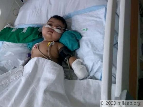 Help 7-month-old Shanaya who is in a critical state in the ICU