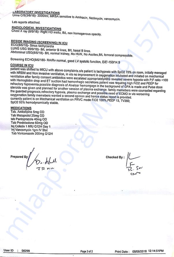 ICU report