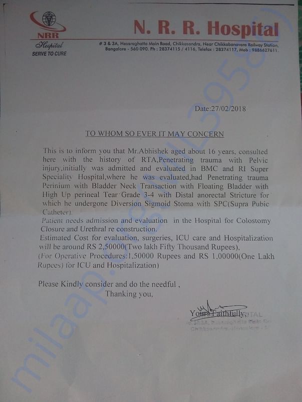 Abhishek operation cost