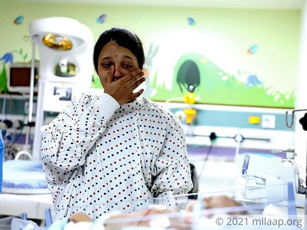 Pratibha's baby is in a critical state and only you can help her