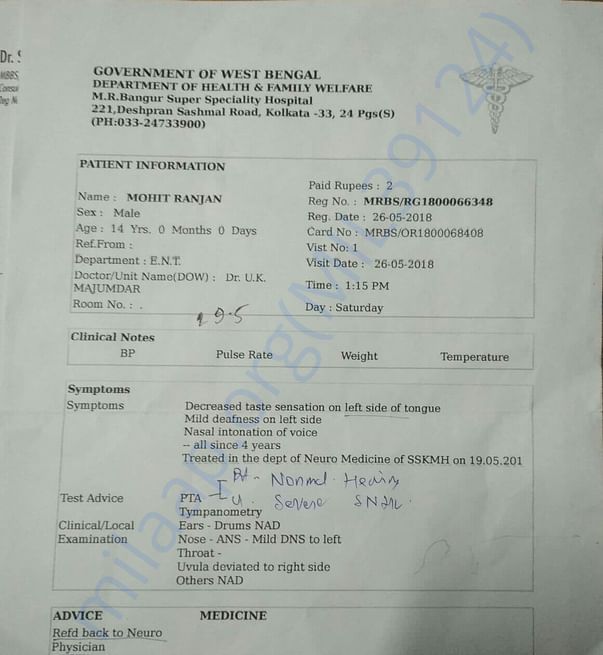 Doctor report