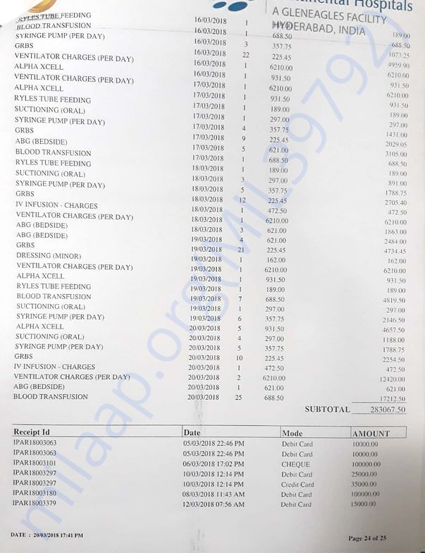 Bill copy