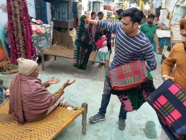 provided blankets to 80 leprosy patients and their families in winters