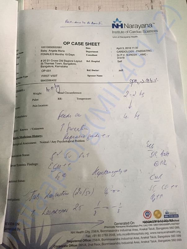 Case Sheet
