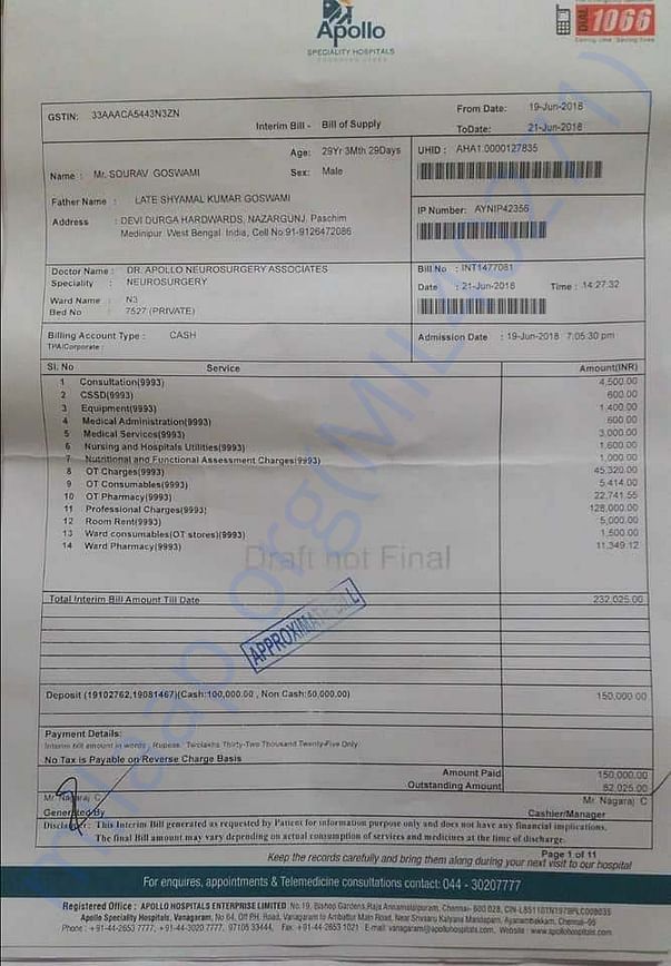 Medical Bill