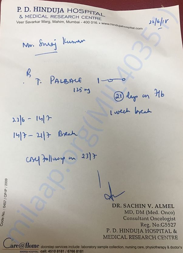 Doctors prescription