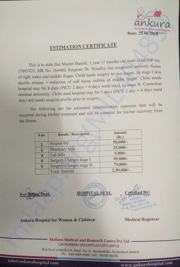 Estimation Letter