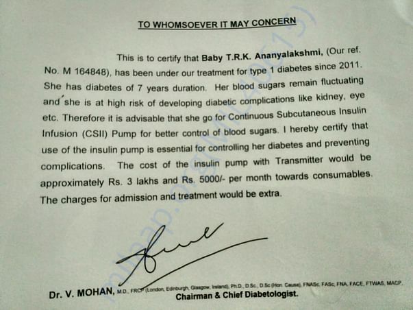 Dr.Mohan s medical letter
