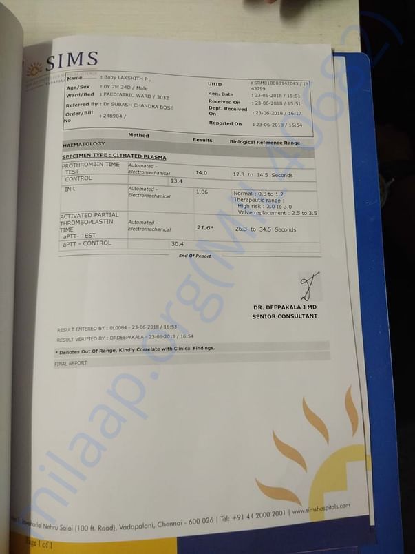 DETAILS OF BABY LAKSHITH