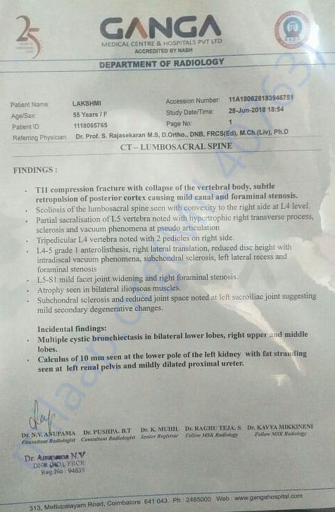 Please go through the CT scan result