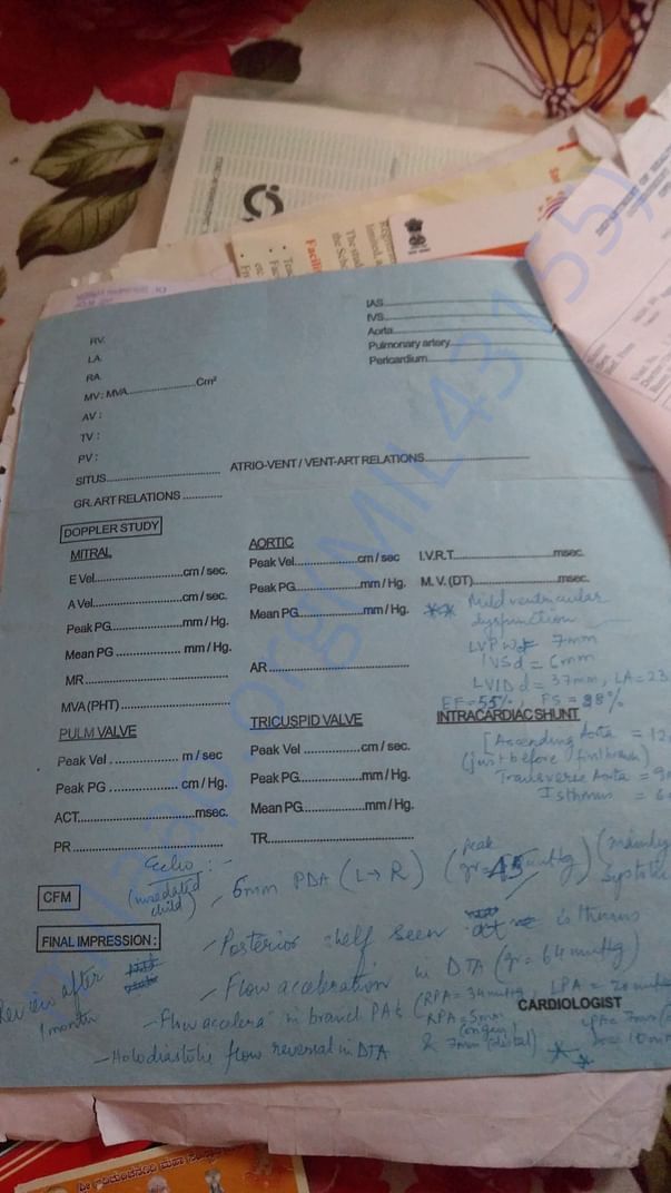 Cardiologist certificate