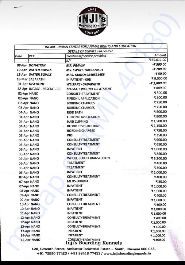 Vet Bills