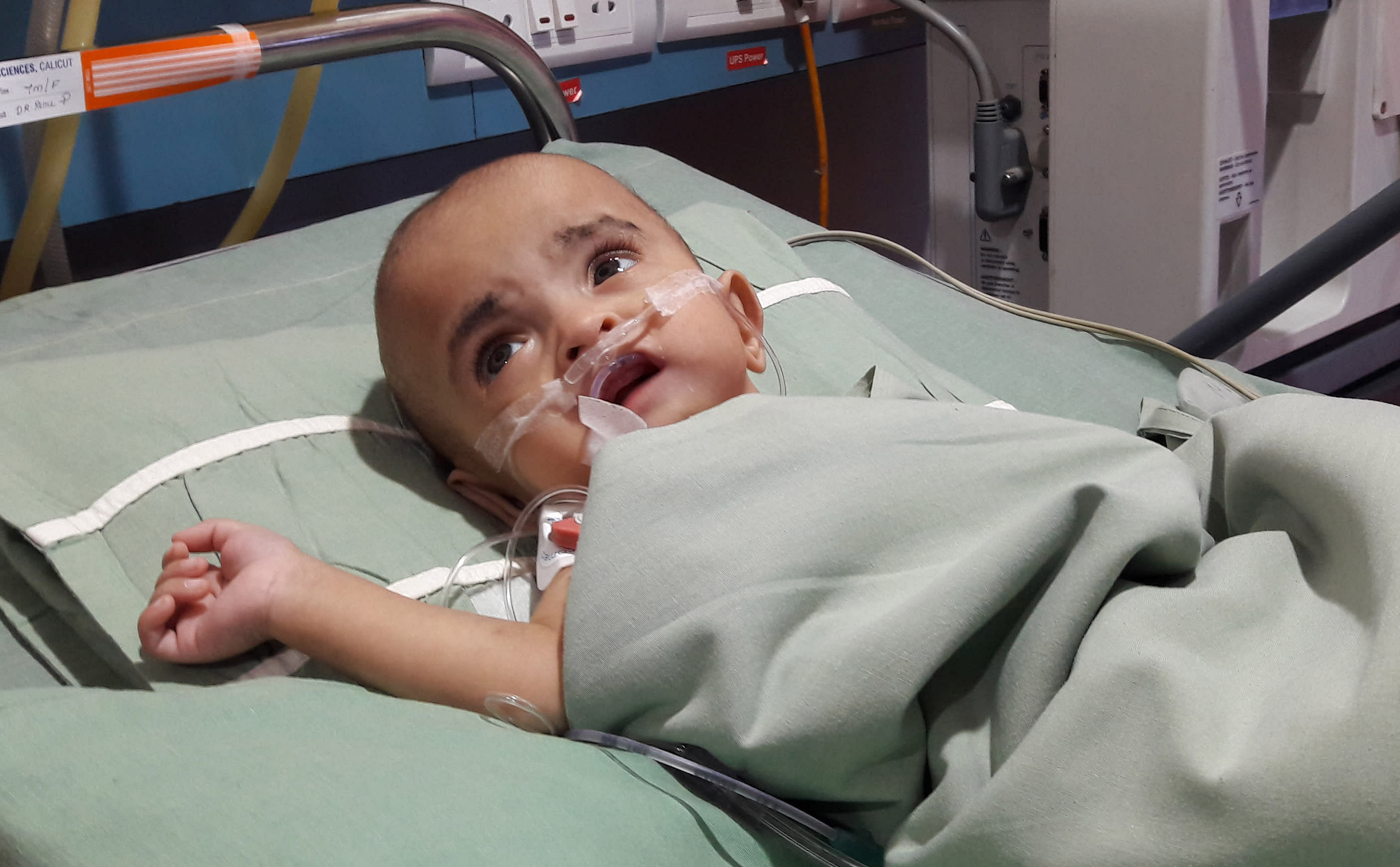 7 month baby crying