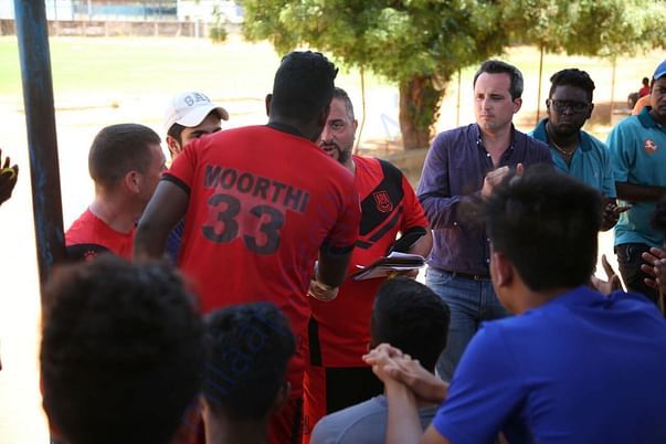 Selection letter being given by the Spain Coach