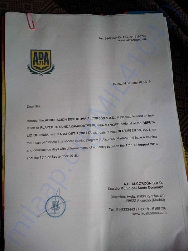 AD Alcorcon Letter Page 2