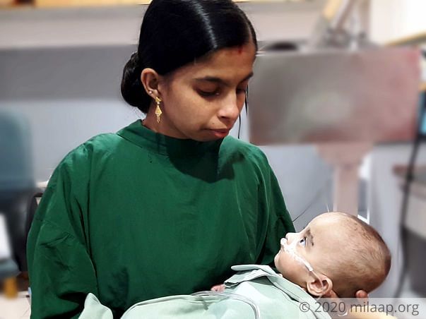7-Month-Old Baby Girl Cries Out Of Hunger But Cannot Eat