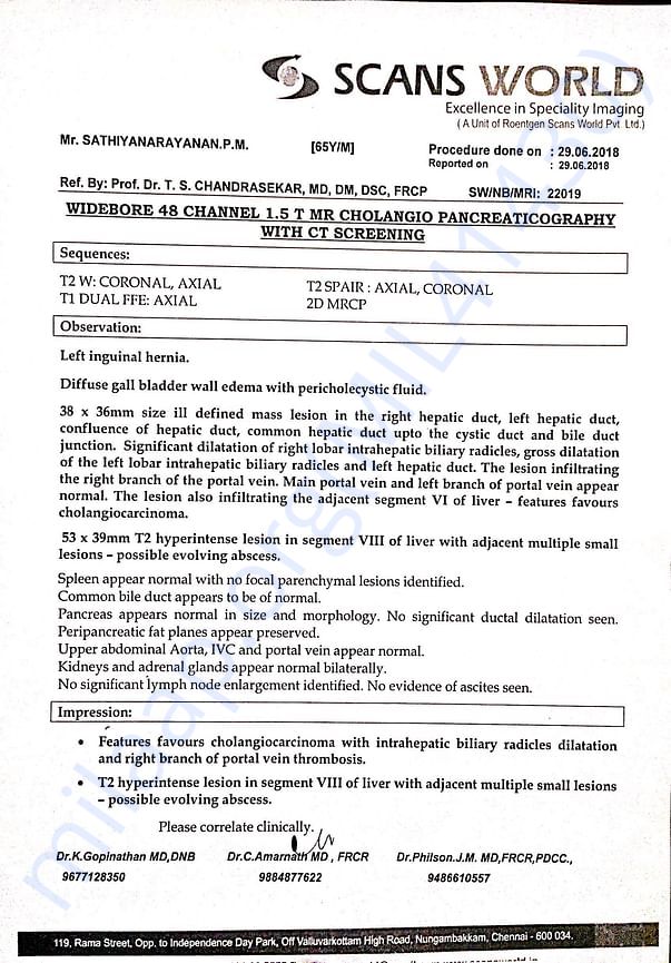 MRCP Report