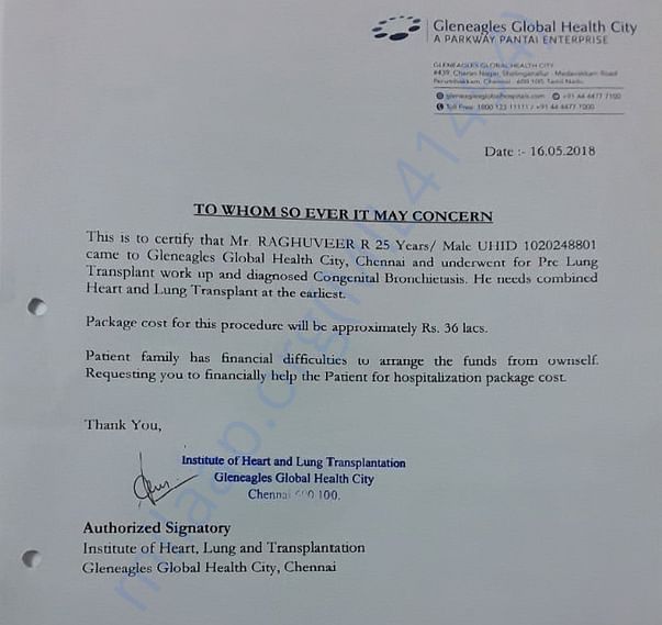 Appeal from the hospital