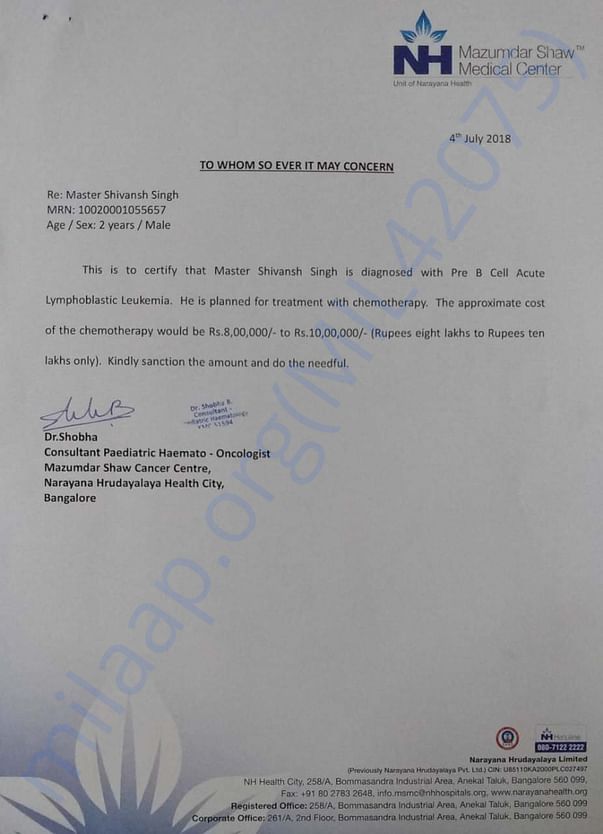 Estimation letter