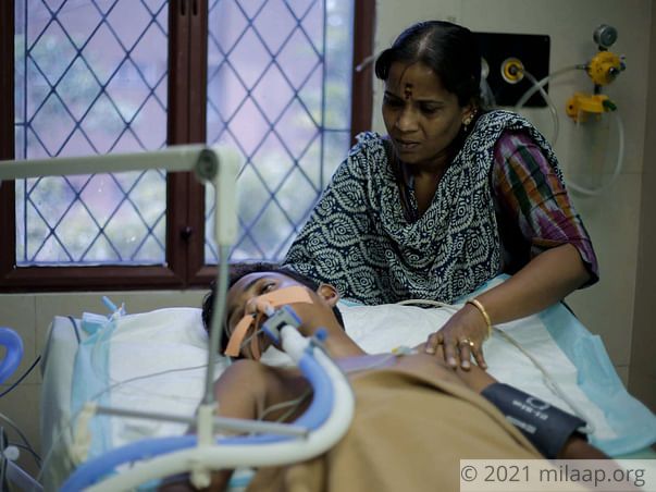 Help 17-year-old Sanjay who is completely paralyzed and in the ICU