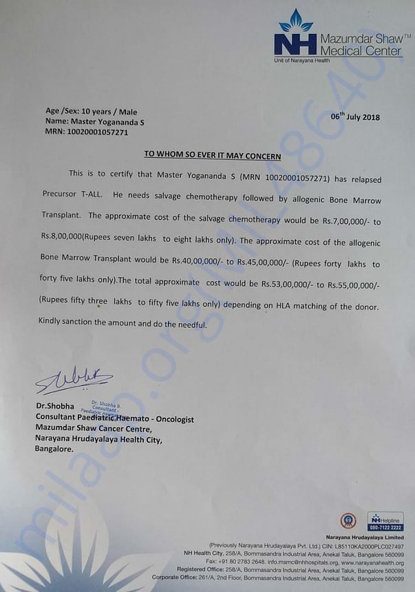 Estimation letter