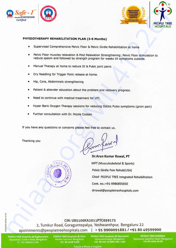 Neha Arora - Current Status - Physiotherapist - May 2018 (2)
