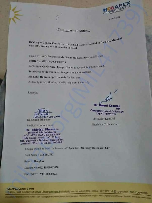 HCGApex Hospital's Cost Certificate
