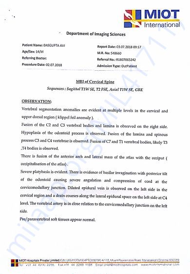 MRI Report