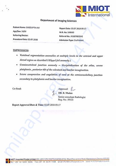 MRI Report