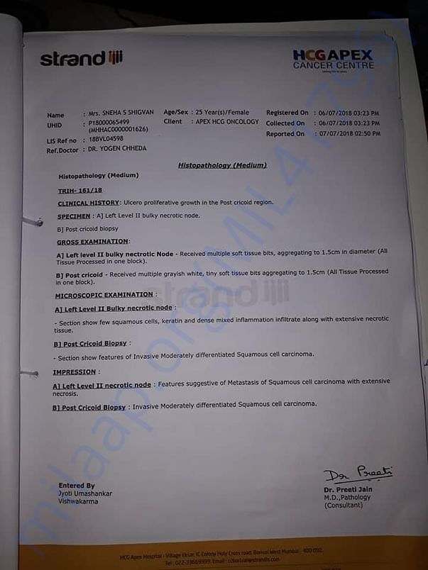 Medical report