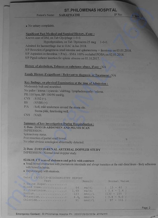 Latest summary of ailment - Page 2