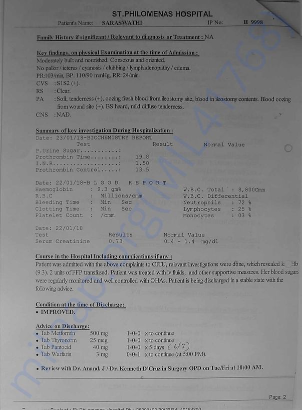 Summary of ailment from January - Page 2