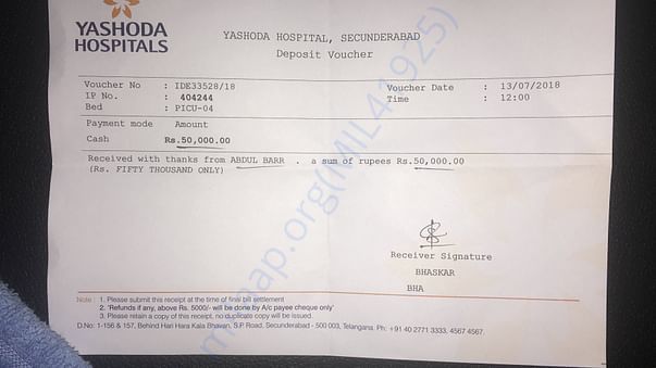 Billing invoice