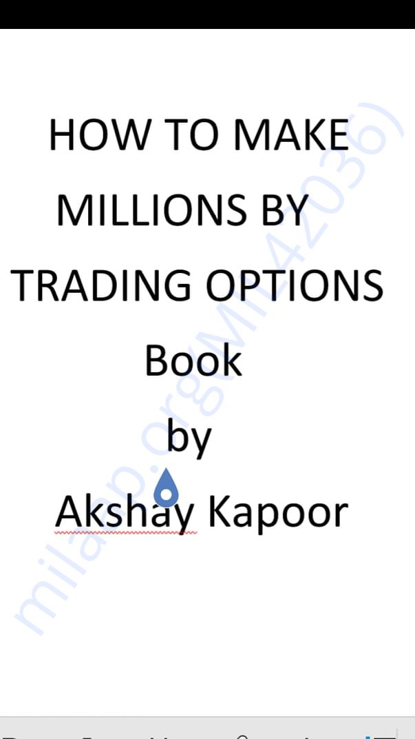 Book on making millions from options in 10 steps