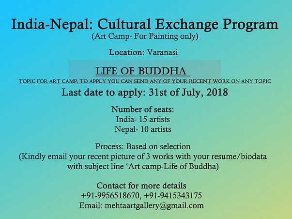 Cultural Exchange Program, India- Nepal Artists On Painting In Sarnath