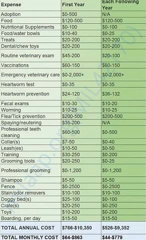 Expenses annually