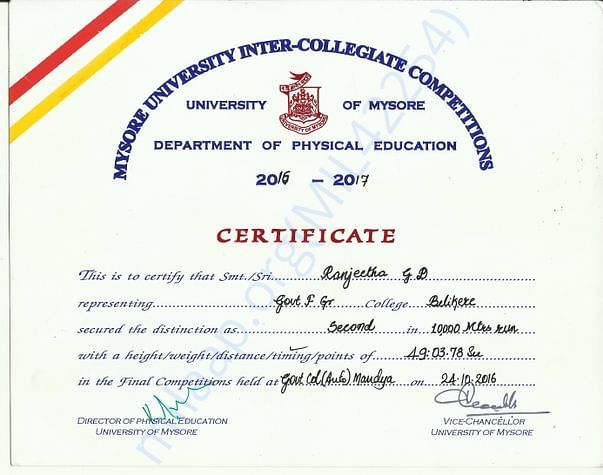 university certificate