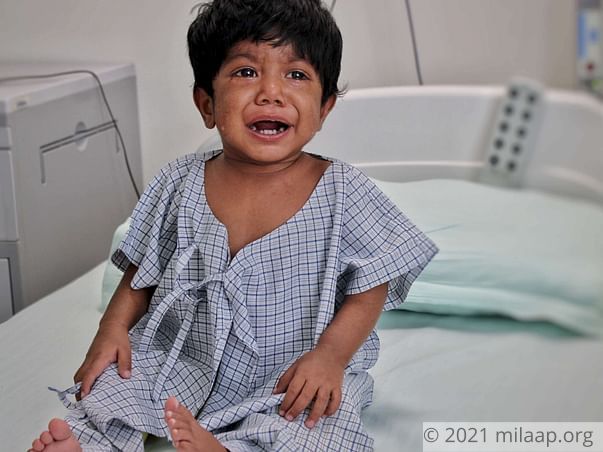 Baby Uzma needs a liver transplant to survive