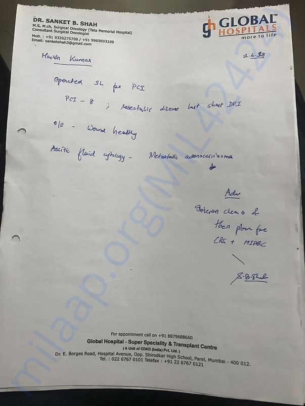 Harish ji documents