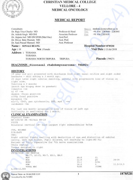 MEDICAL REPORT