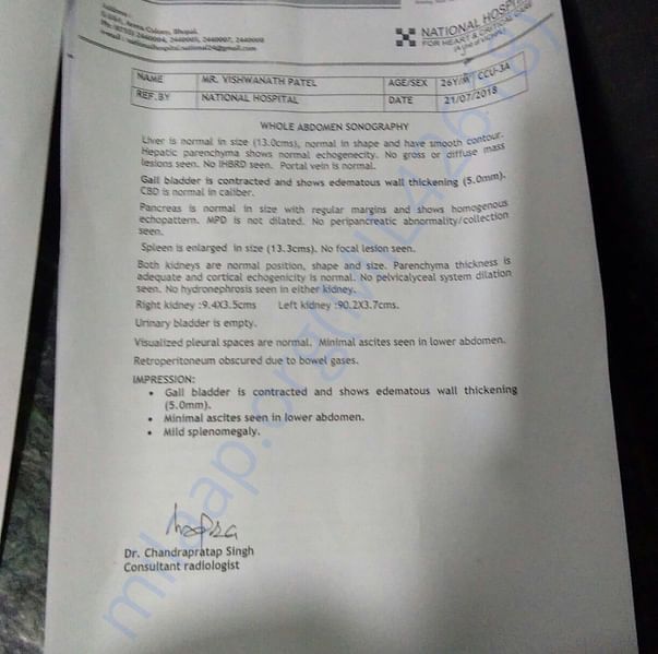 Medical report