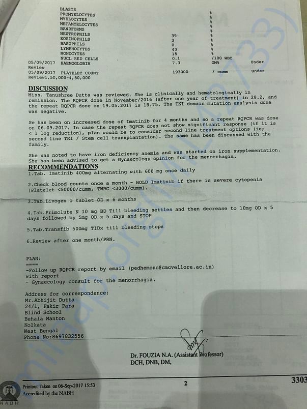 Medical report