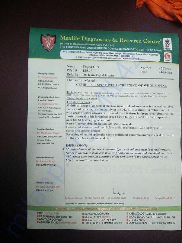 MRI REPORT