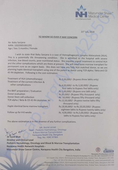 Estimation letter