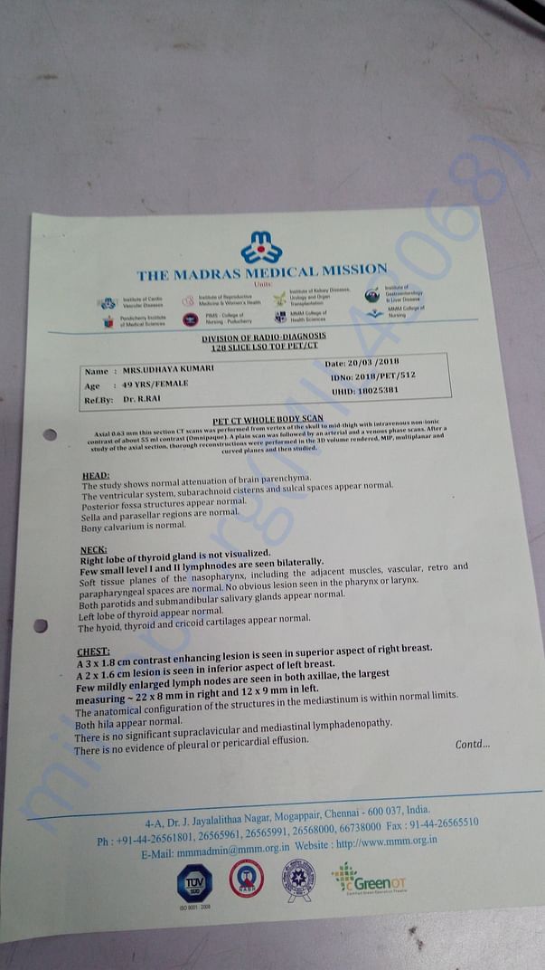 Scanned report